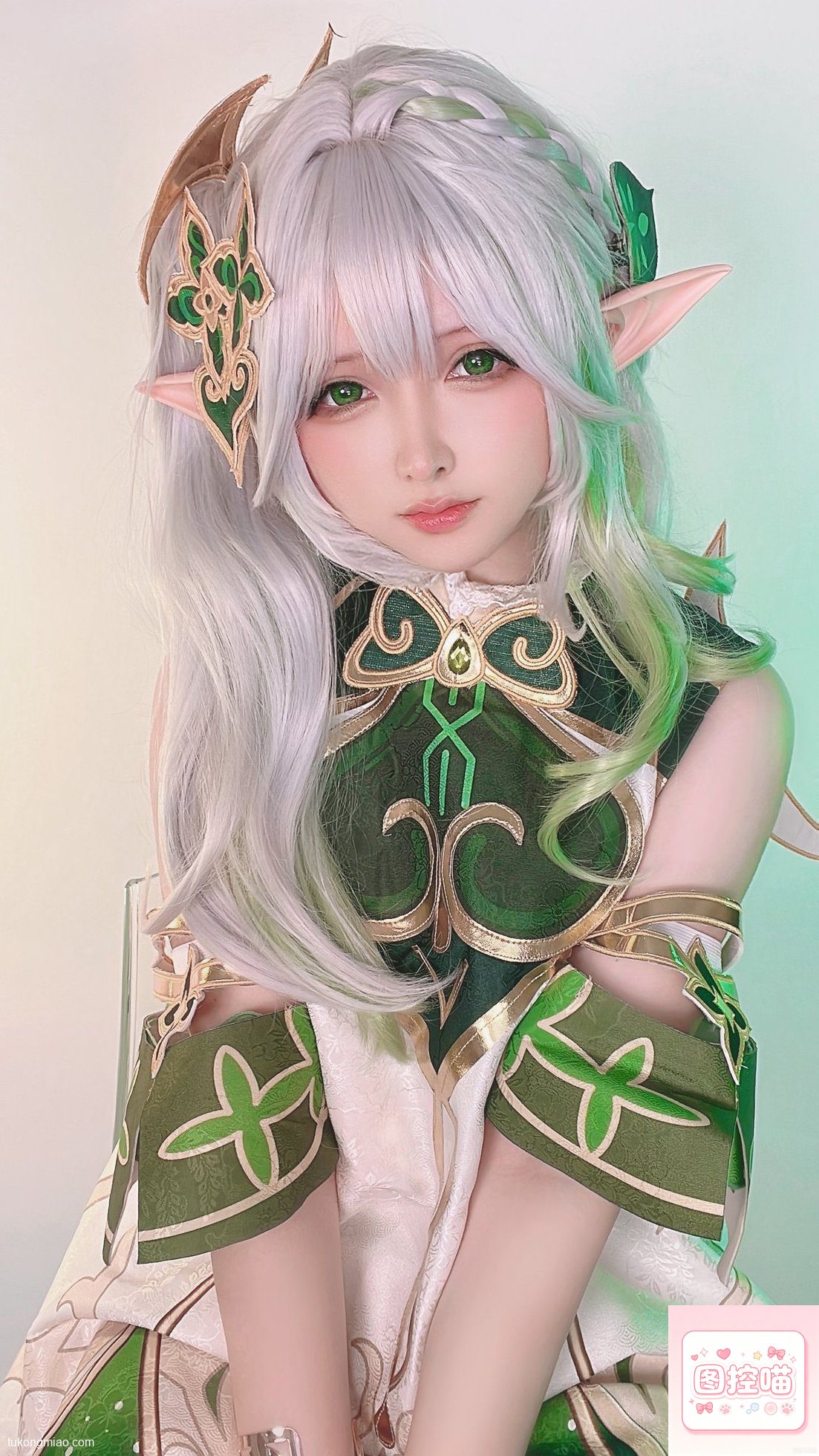 漫展现场:樱梨梨Eriri原神小草神cosplay返图 cosplay写真 第3张