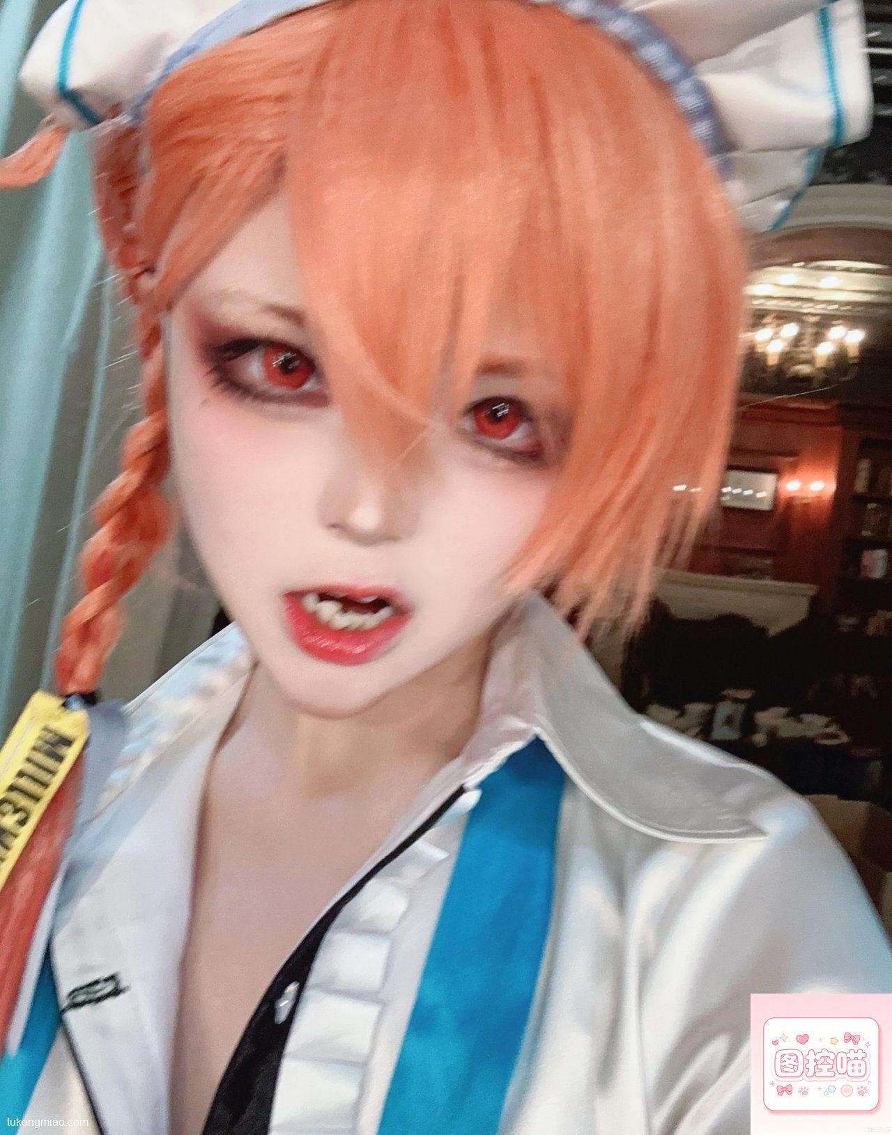 漫展返图:百合欧皇子霍尔海雅女仆装细节拉满 cosplay写真 第2张