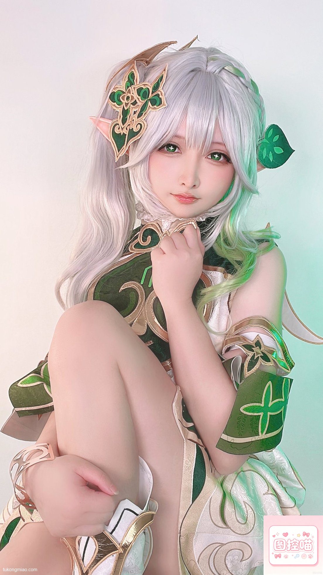 漫展现场:樱梨梨Eriri原神小草神cosplay返图 cosplay写真 第1张
