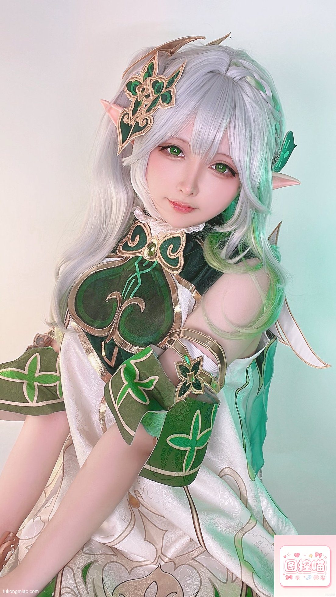 漫展现场:樱梨梨Eriri原神小草神cosplay返图 cosplay写真 第5张