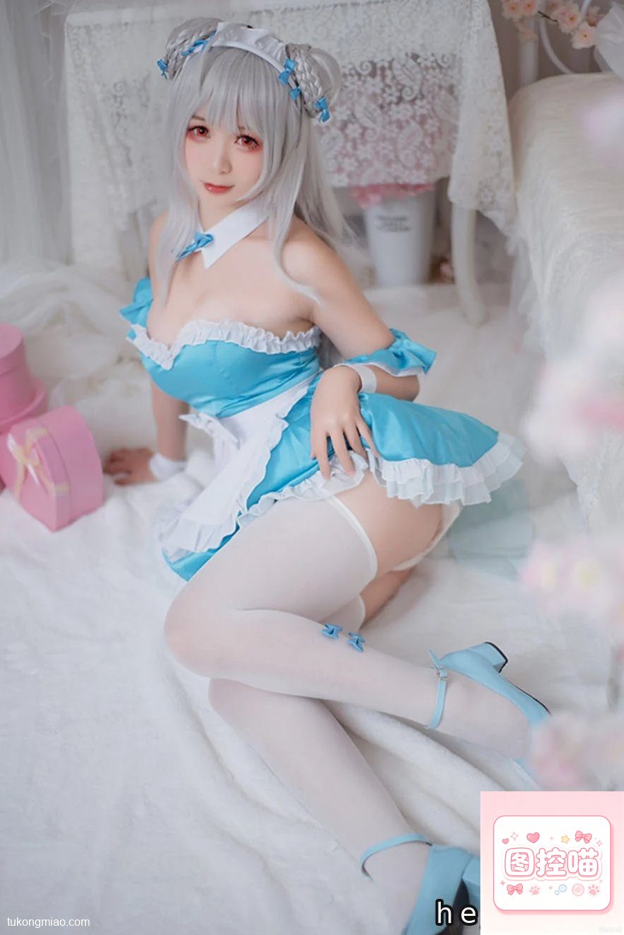 樱落酱w漫展返图:圣路易斯旗袍造型甜度爆表 cosplay写真 第2张