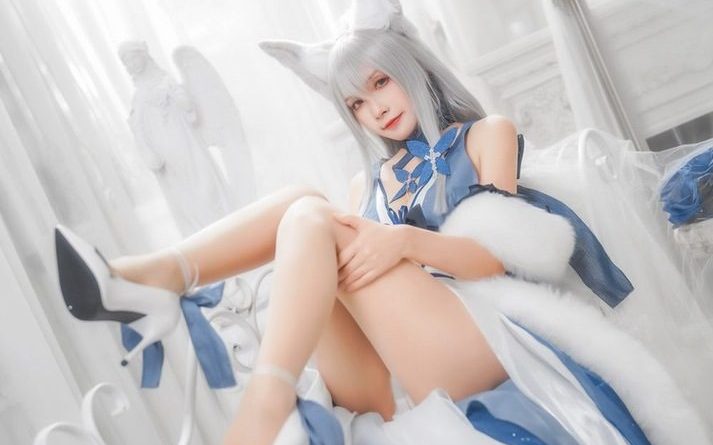 neko薇薇cosplay写真合集：碧蓝航线信浓、爱宕和风与护士旗袍